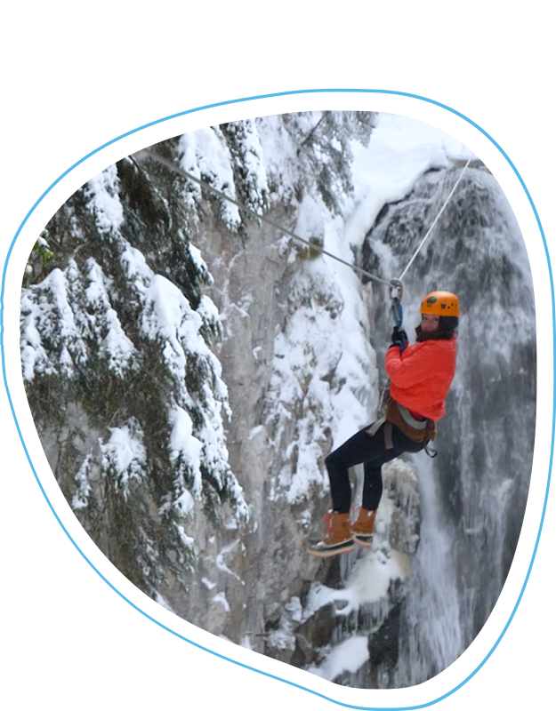 Ice tyrolienne - Vertige de l'adour