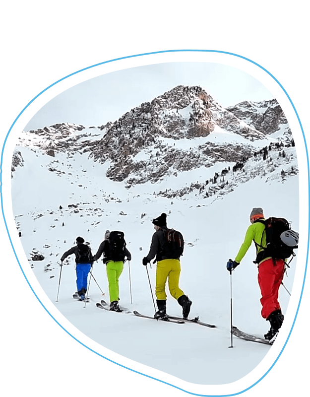 caminando ski randonnee